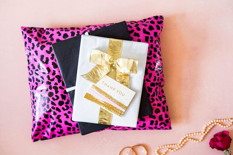 Inspired Mailers - Large Poly Mailers 14.5 x 19-50 Pack - Hot Pink Cheetah - Shipping Bags for Clothing - Mailing Envelopes - Shipping Envelopes - Poly Bags - Image 5